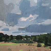 Acrylic painting Jane&#039;s Little Forest, September 19 by Harry Stooshinoff