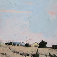 Acrylic painting Farm at Dusk by Harry Stooshinoff