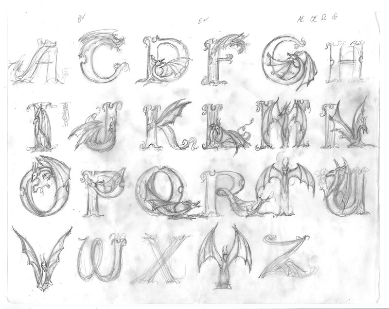 Drawing Rough thumbnails  by Sue Ellen Brown