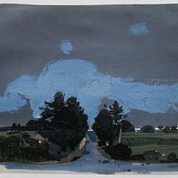 Acrylic painting Nocturne, Lost Dog Hill by Harry Stooshinoff
