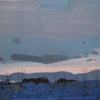 Acrylic painting Evening Comes by Harry Stooshinoff