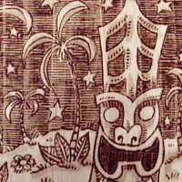 Acrylic painting &quot;Night and the Tiki&quot; by Kenneth M Ruzic