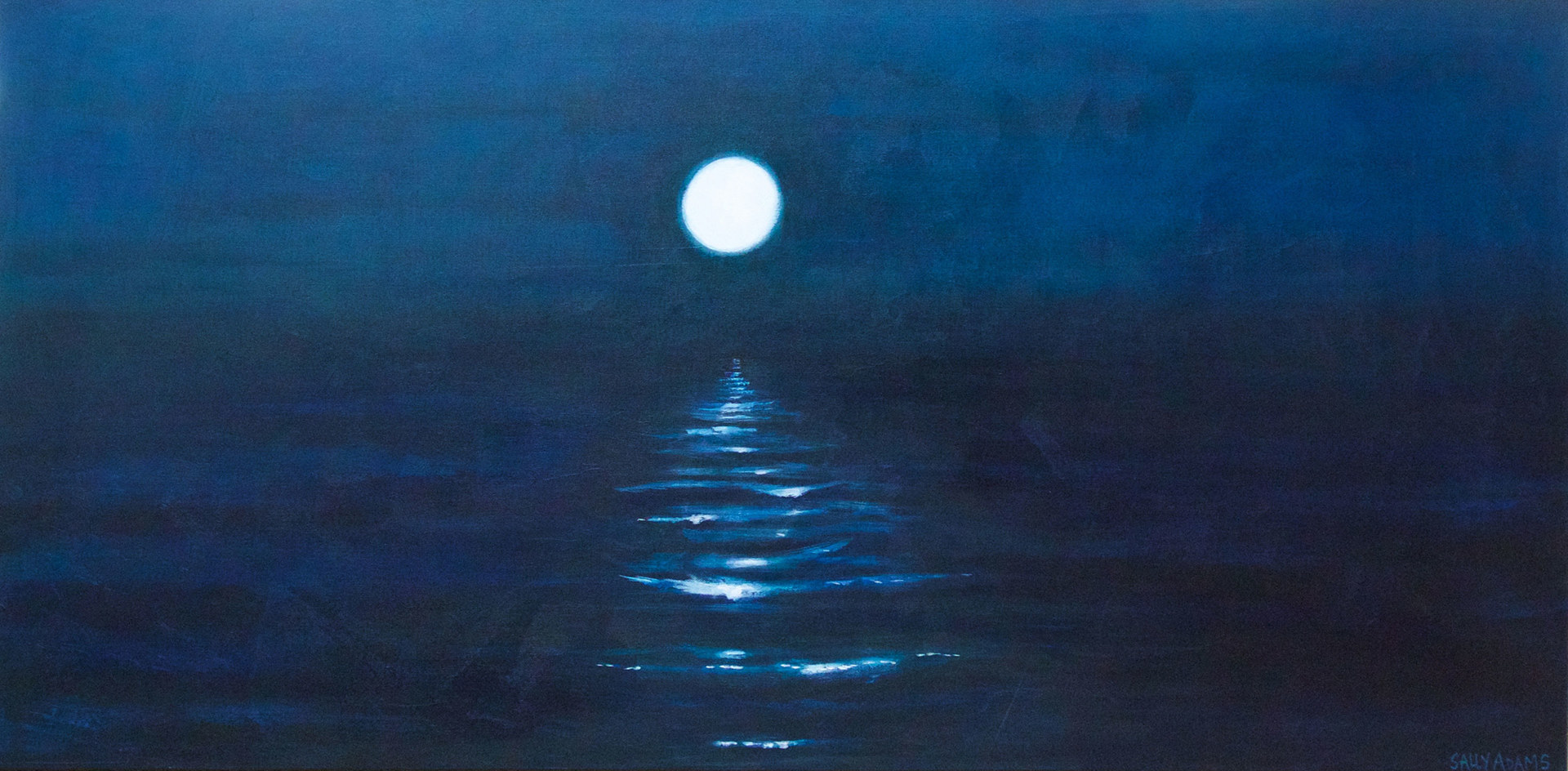 Acrylic painting Reflection by Sally Adams