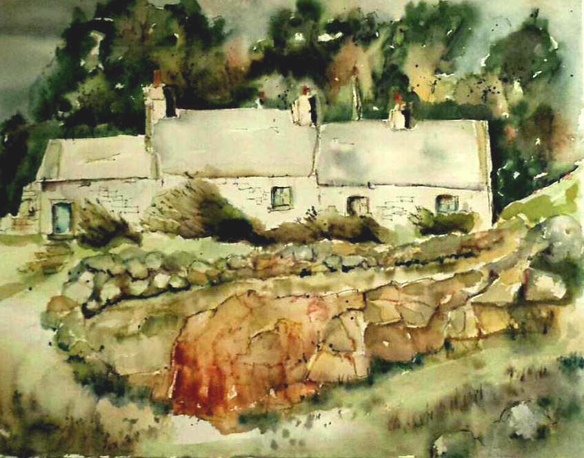 Irish Cottage by Linda Hanna