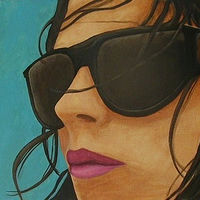 Acrylic painting Wind and Sun by Elizabeth Mercer