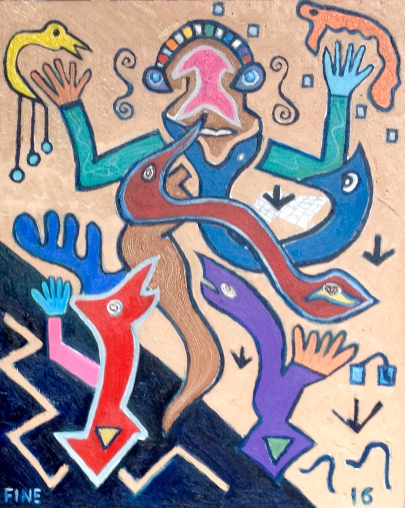 Dancing Spirit 1 2016 36x24 by Jeffrey Fine