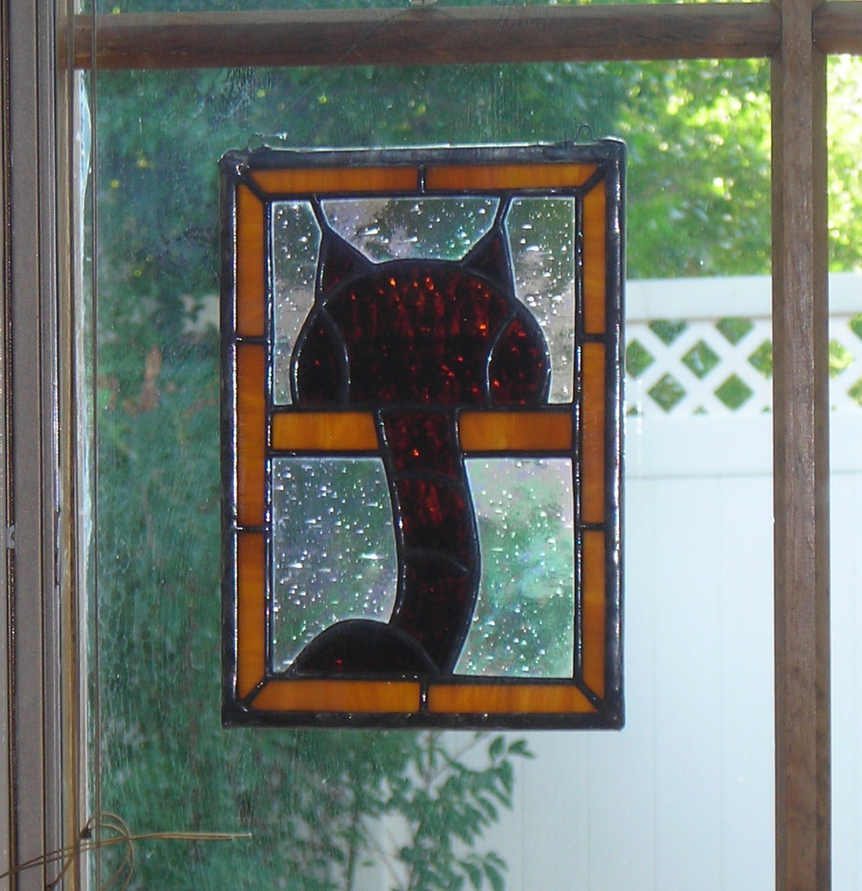 3 Friends Watching The Bird Feeder Sailingglass Stained Glass