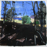Acrylic painting At a Distance by Harry Stooshinoff