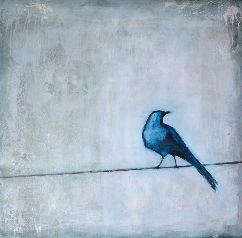 Acrylic painting Trepidation by Sally Adams