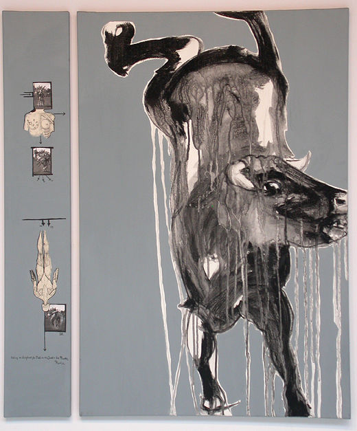 Oil painting L&#039;effroi by Chloé Surprenant