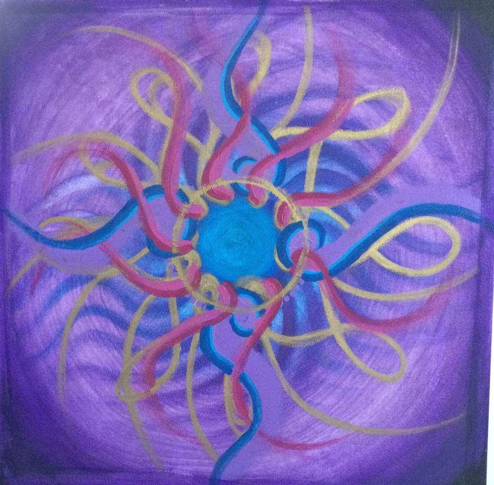 Acrylic painting Mandala by Erik Thorkildson