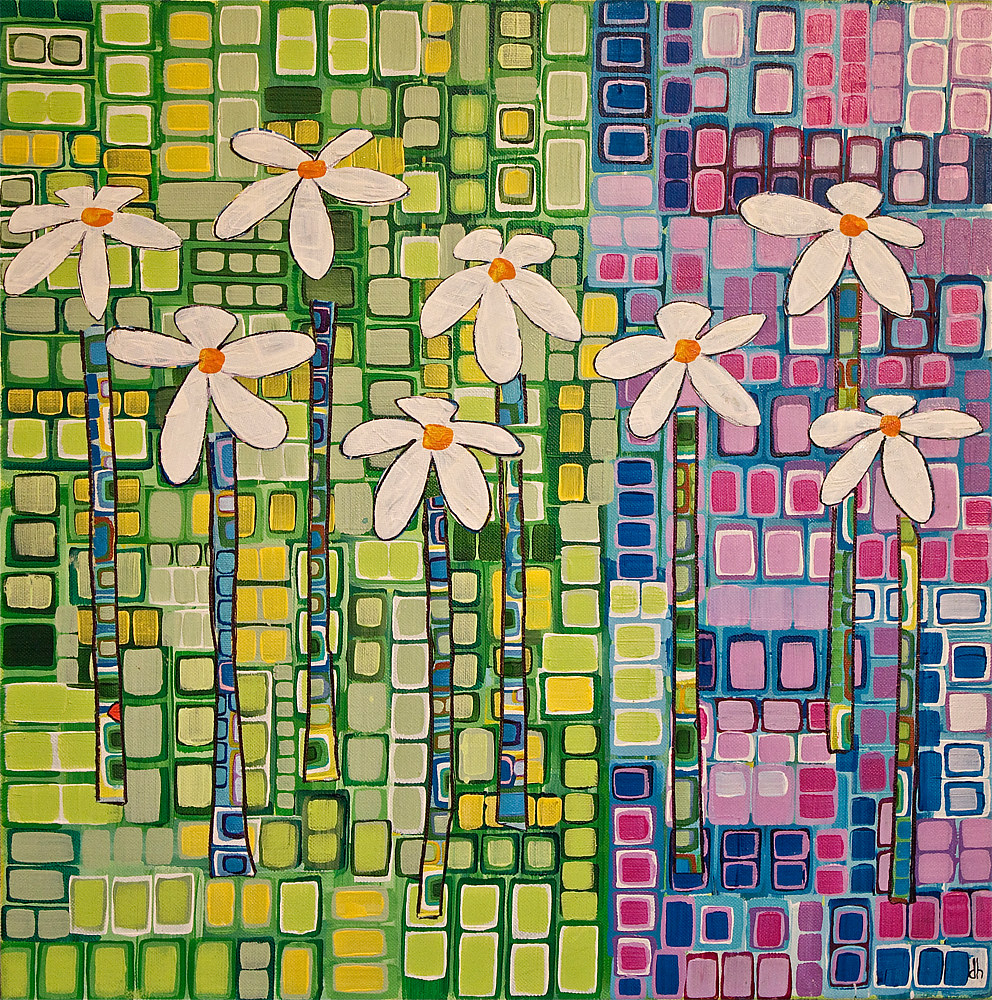 Acrylic painting Secret Garden by Donna Howard