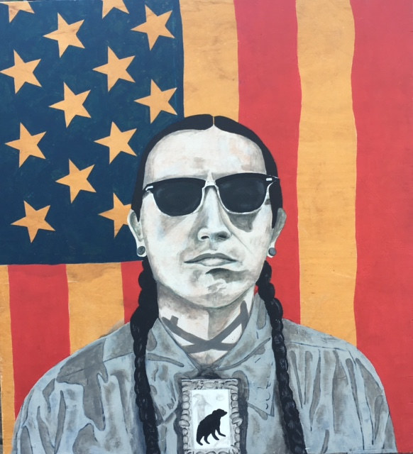 Acrylic painting Bobby by Stuart  Sampson