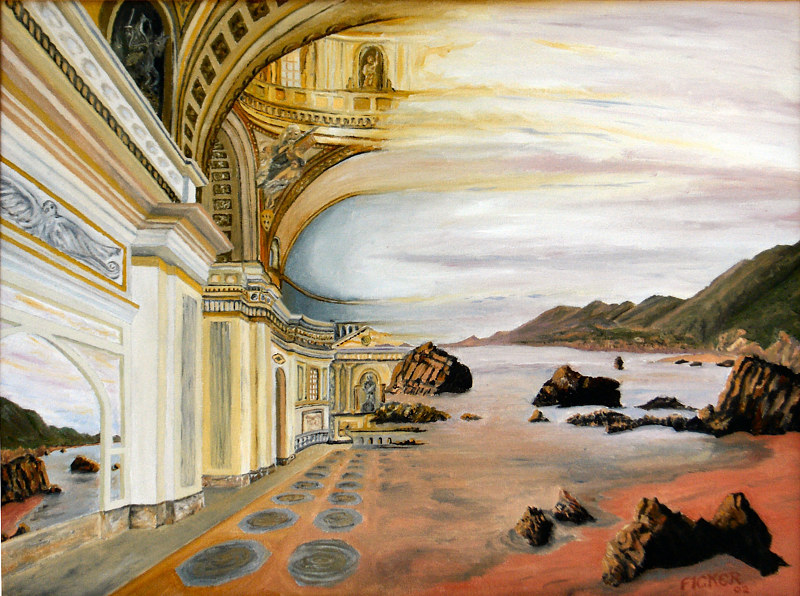 Print Cathedral Of The Sea by Richard Ficker