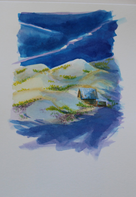 Watercolor Cabin Life by Wanda Hawse