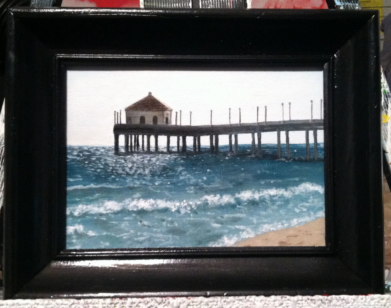 Acrylic painting MANHATTAN BEACH by Arthur Carrillo