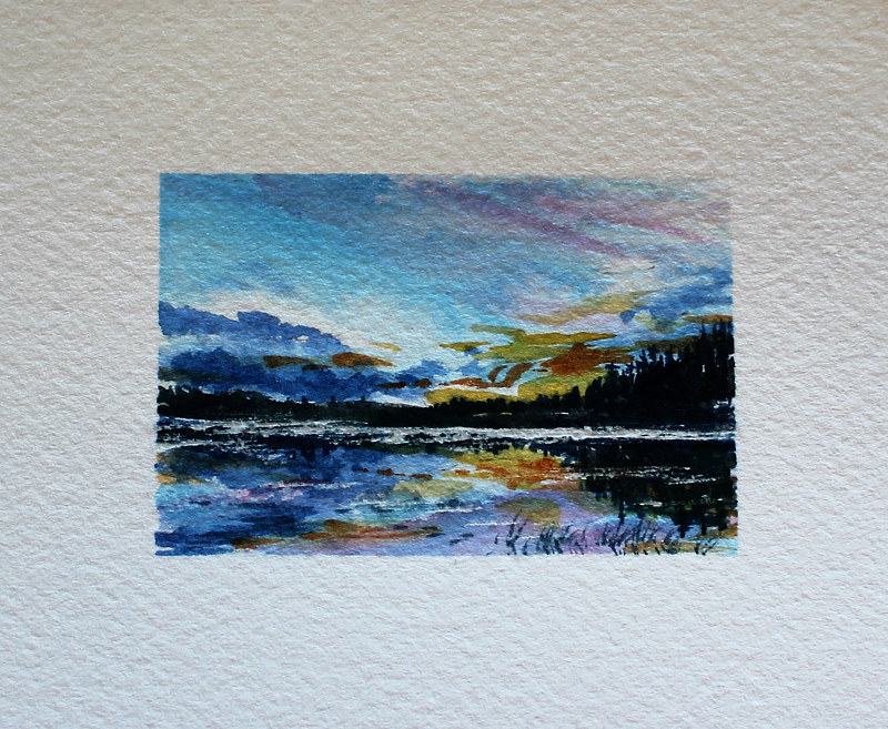 Watercolor Evening Closure by Wanda Hawse