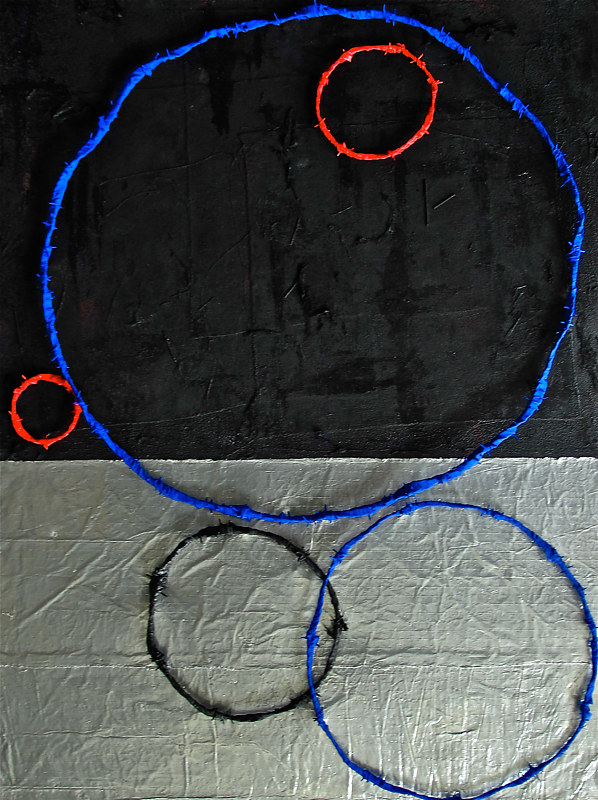 Painting RING Painting #2. 2015. 36&quot; x 48&quot; by John Turner