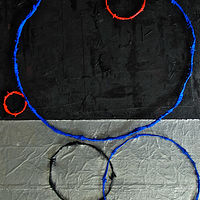 Painting RING Painting #2. 2015. 36&quot; x 48&quot; by John Turner