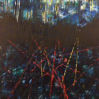 Oil painting Fast Car by Marilyn Nelson
