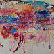 Mixed-media artwork before sunrise by Susan Harmon