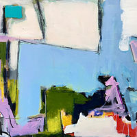 Acrylic painting Meet Me on the Corner by Sarah Trundle