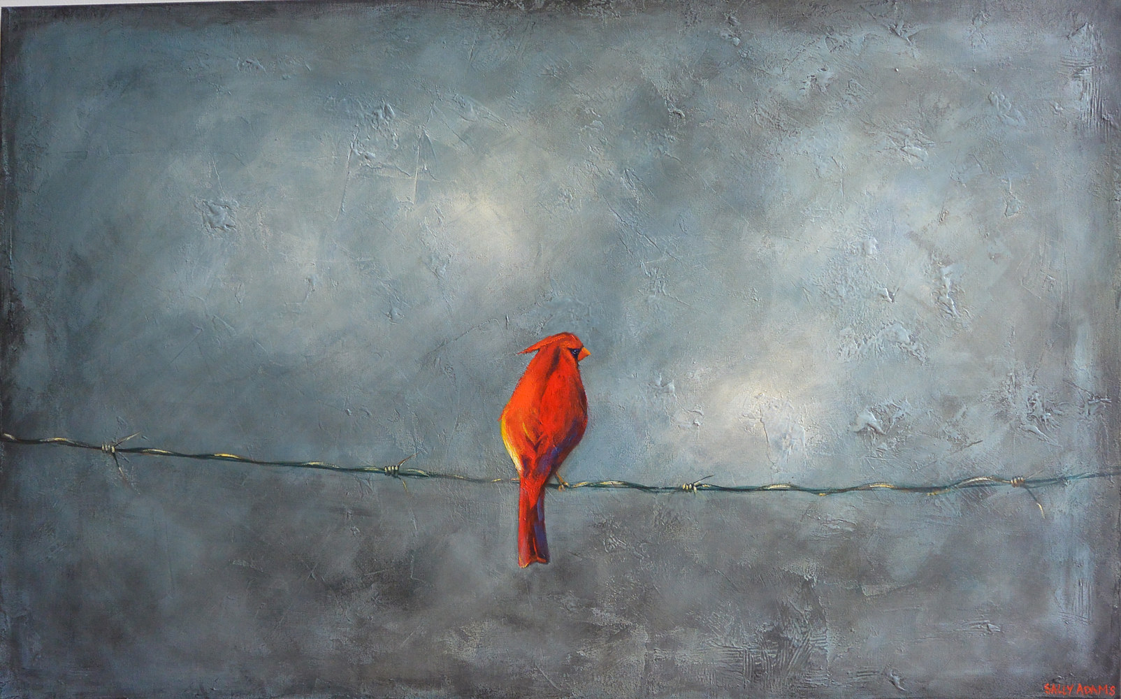 Acrylic painting Saudade by Sally Adams