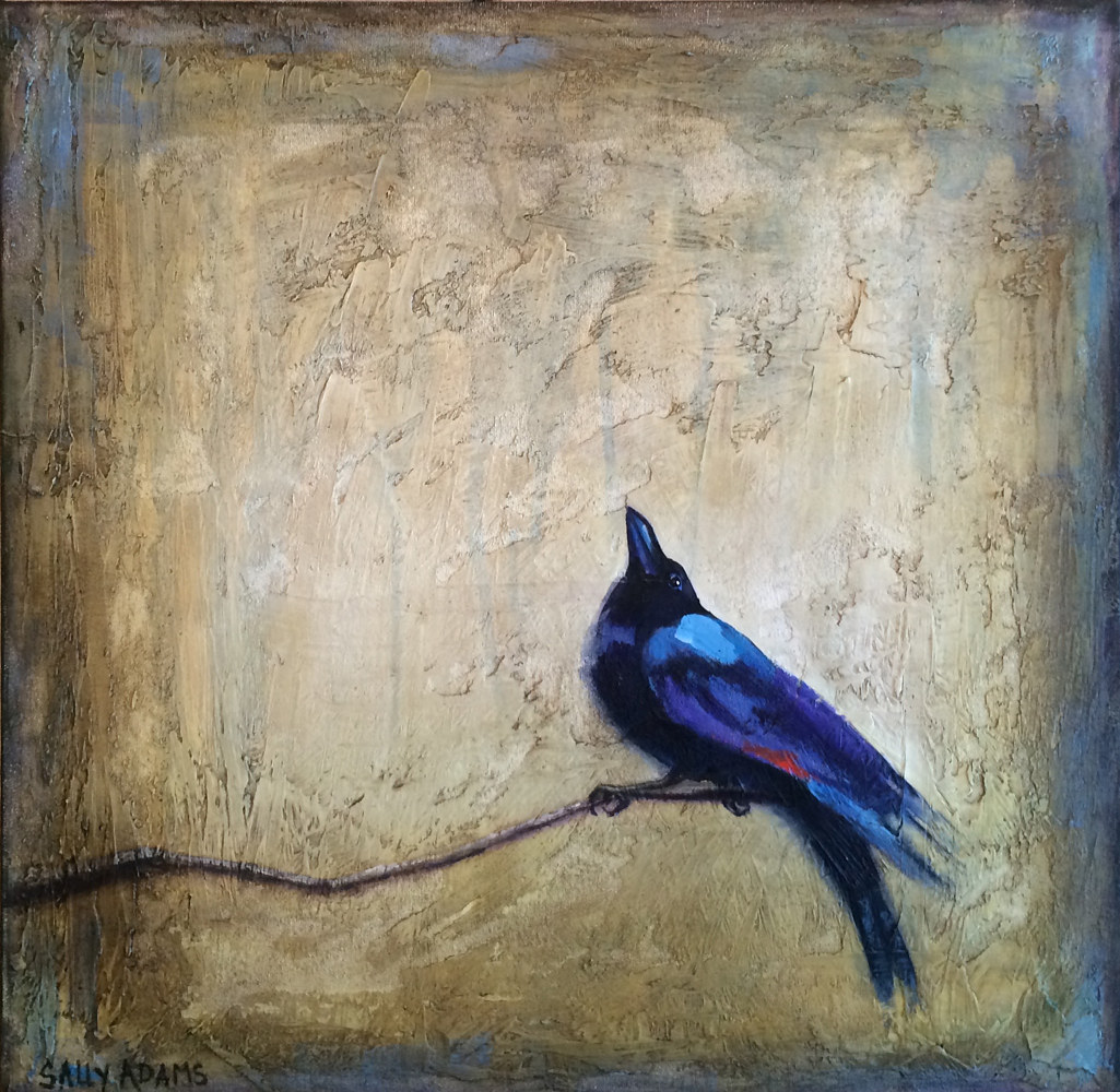 Acrylic painting Spring Rain by Sally Adams