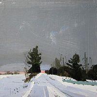 Acrylic painting Return, Last Gleam by Harry Stooshinoff