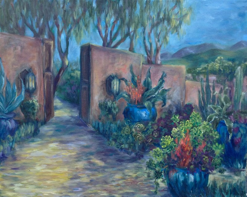 Oil painting "Succulence" by Linnie Aikens Lindsay