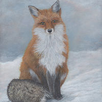 Acrylic painting Fox &quot;Sionnach&quot; by Catherine Howard