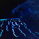 Onda Azul De Fierro (night view with LED lights) by Steven Simmons