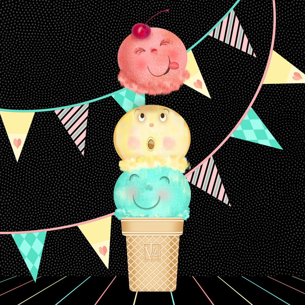 I is for Ice Cream Cone  by Valerie Lesiak