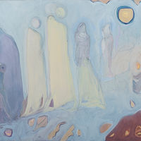 Oil painting After Calvary by Patricia Rain Gianneschi-McNichols