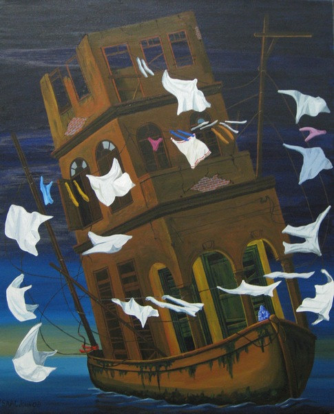 Acrylic painting North Bound 2 by Isaac Lewis