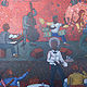 Acrylic painting Jazzclub 4 by Isaac Lewis