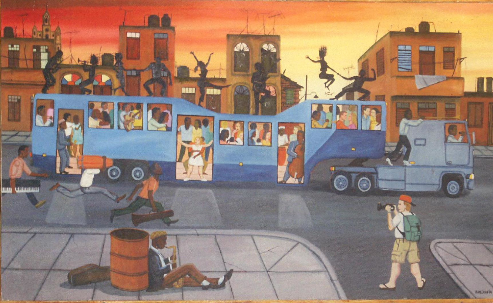 Acrylic painting Rolling Jazz 2 by Isaac Lewis