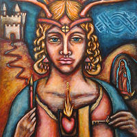 Acrylic painting Treasure Yourself by Emily K. Grieves