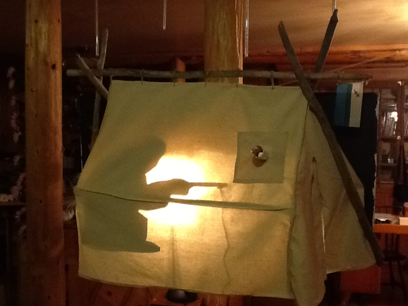 Fishing in a Labrador Tent by Andrea Buckle