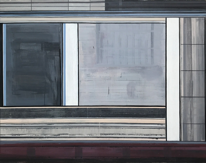 Acrylic painting &quot;Bunker #6&quot; by Brad Nuorala