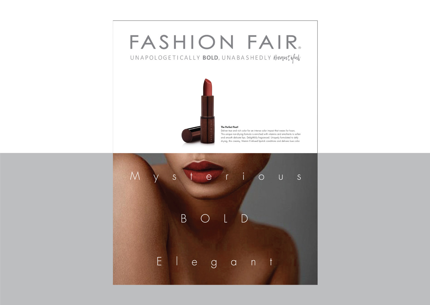Fashion Fair | Cosmetics | Journal Ad by Nathalie Gribinski
