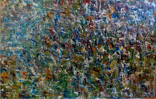 Acrylic painting GREEN by Irene Lisny