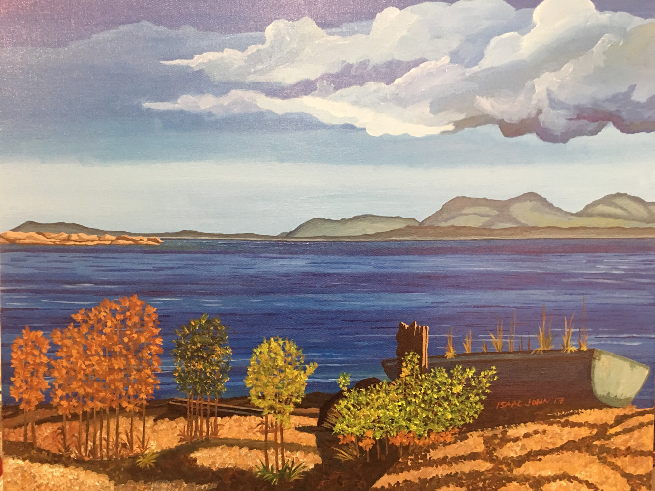 Acrylic painting Paradise by Isaac Lewis