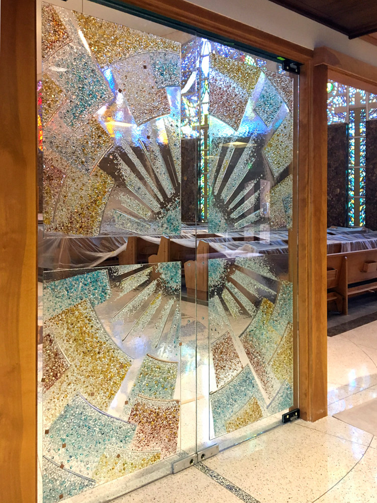 Foyer doors...St. Ambrose by Dan Cummings