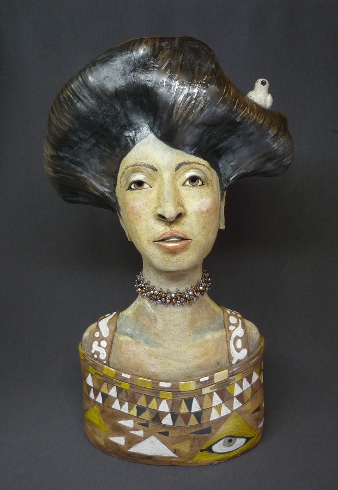 Painting Adele Bloch-Bauer as "seen" by Gustav Klimt by Leanne Schnepp
