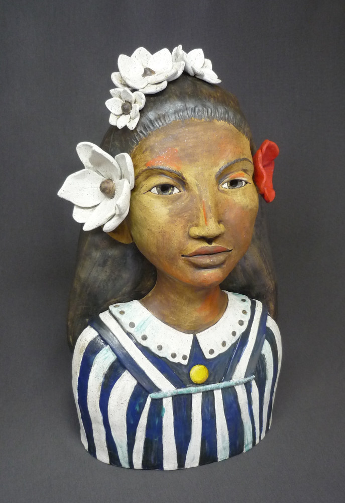 Painting Tehamana as "seen" by Paul Gauguin by Leanne Schnepp
