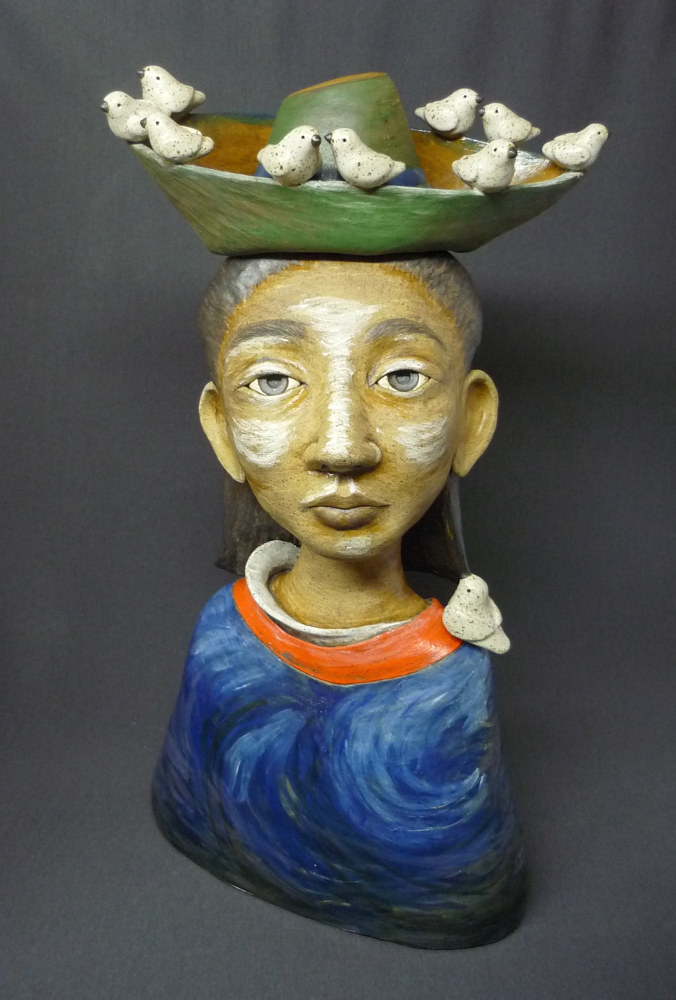 Painting Dora Maar -Woman in Green Hat as "seen" by Picasso by Leanne Schnepp