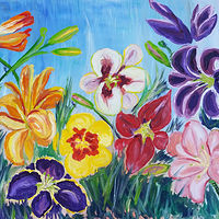 Oil painting Daylilies  by Michelle Marcotte