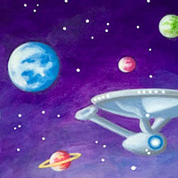 Acrylic painting Mind Meld by Carolina Seth