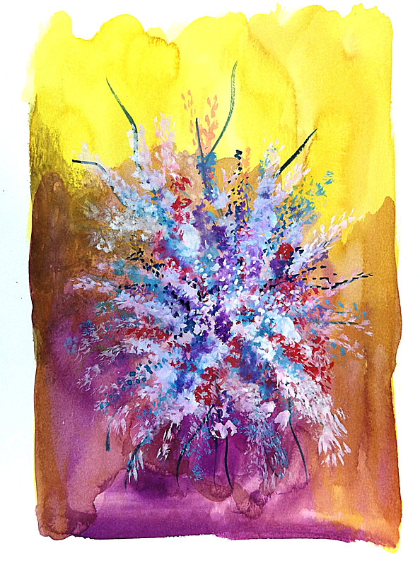 Drawing Floral 20 by David Neace